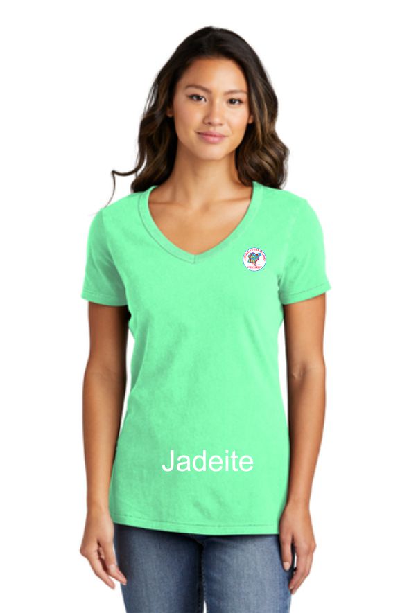 Ladies Beach Wash® Garment-Dyed V-Neck Tee