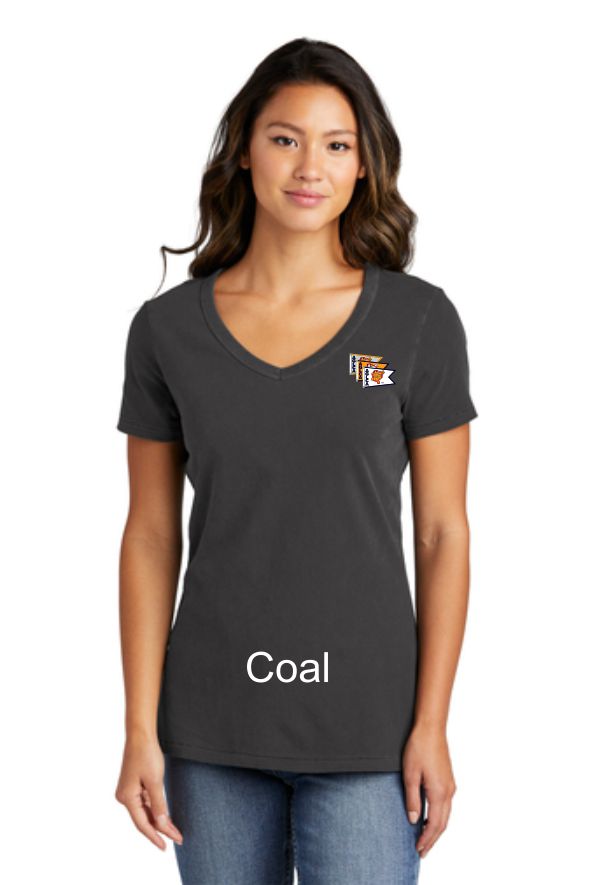 Ladies Beach Wash® Garment-Dyed V-Neck Tee