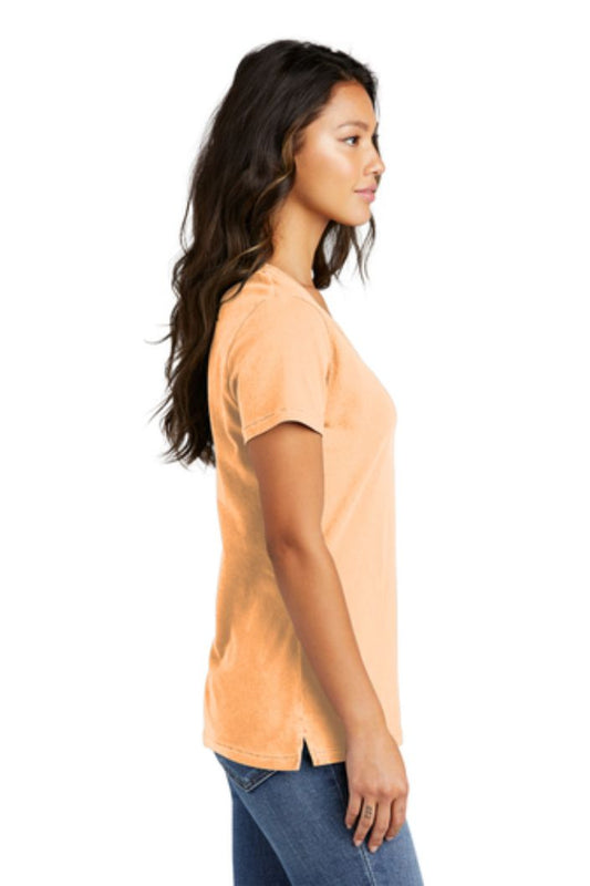 AGLCA Ladies Beach Wash® Garment-Dyed V-Neck Tee