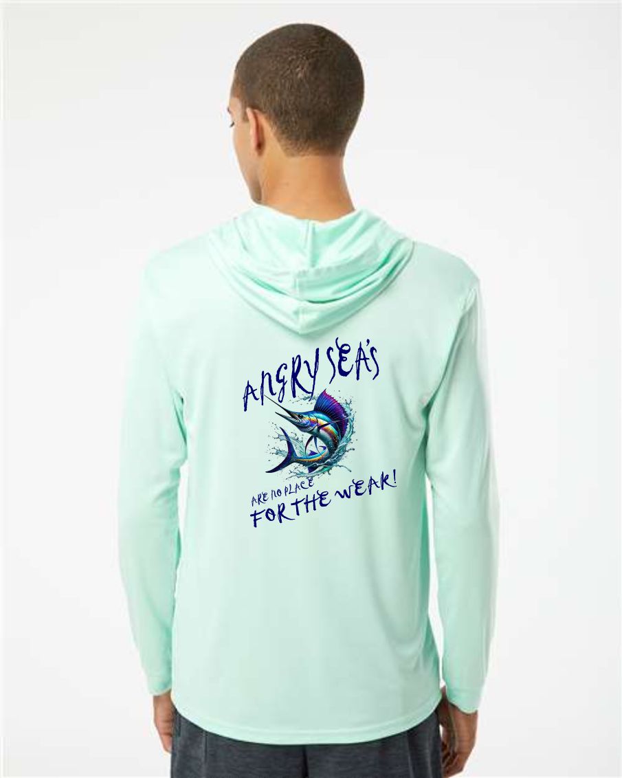 Angry Sea's Unisex Bahama Performance Hooded Long Sleeve T-Shirt