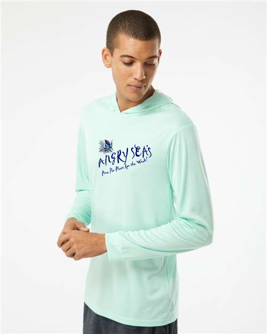 Angry Sea's Unisex Bahama Performance Hooded Long Sleeve T-Shirt