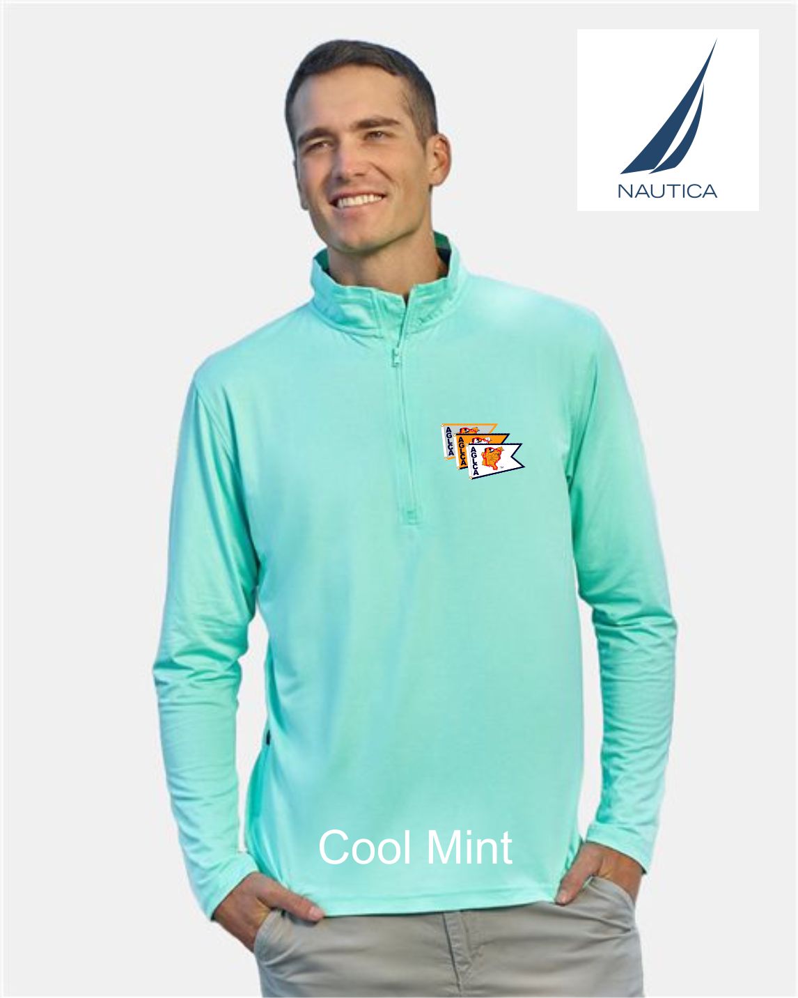 AGLCA Nautica Saltwater Quarter-Zip Pullover
