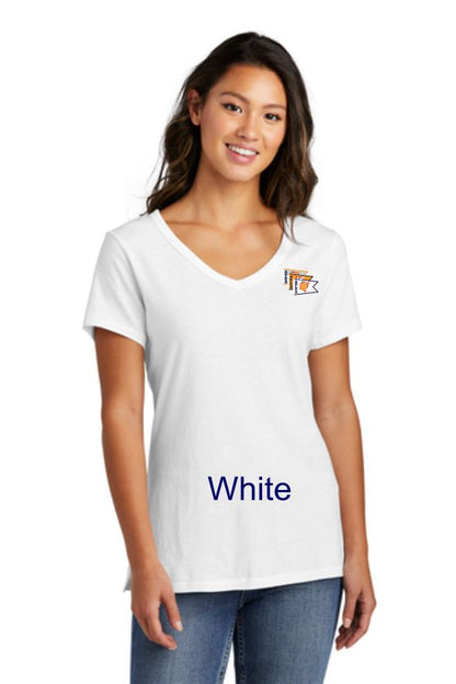 AGLCA Ladies Beach Wash® Garment-Dyed V-Neck Tee