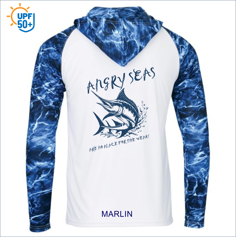 Men's Biloxi Performance Color Blocked Hooded Long Sleeve T-Shirt 241