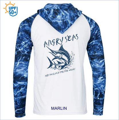 Men's Biloxi Performance Color Blocked Hooded Long Sleeve T-Shirt 241