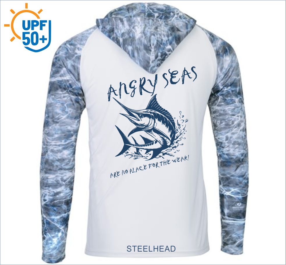 Men's Biloxi Performance Color Blocked Hooded Long Sleeve T-Shirt 241