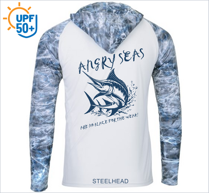 Men's Biloxi Performance Color Blocked Hooded Long Sleeve T-Shirt 241