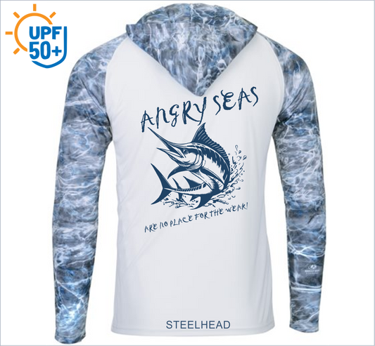 Men's Biloxi Performance Color Blocked Hooded Long Sleeve T-Shirt 241