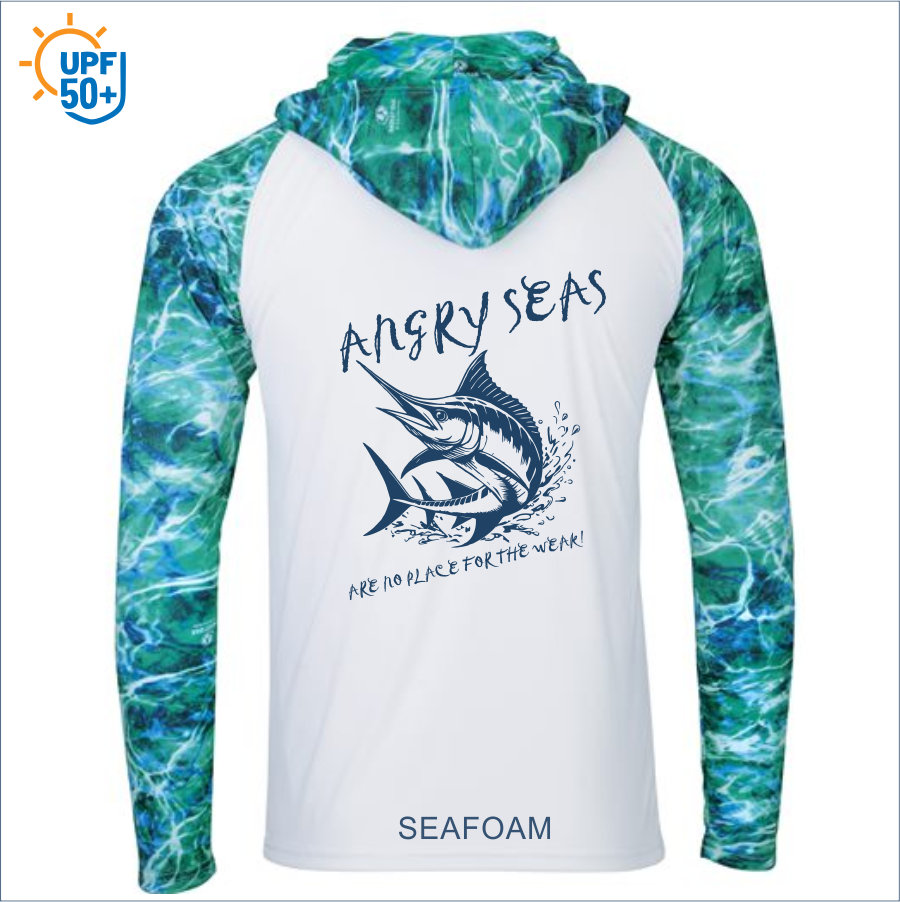 Men's Biloxi Performance Color Blocked Hooded Long Sleeve T-Shirt 241