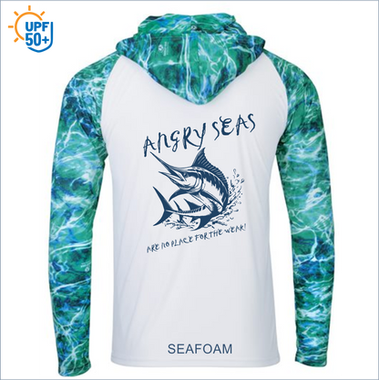 Men's Biloxi Performance Color Blocked Hooded Long Sleeve T-Shirt 241